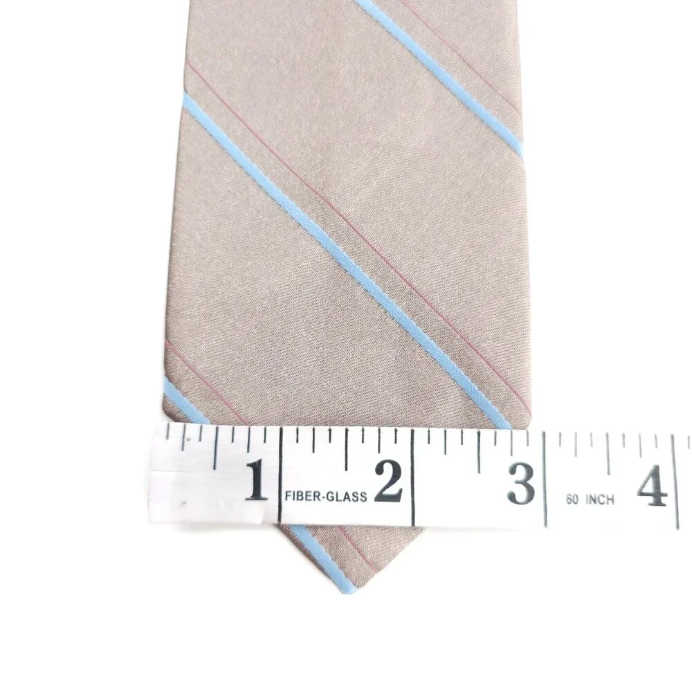 Wembley Men Necktie Striped Gray Blue Size 57x3 - NWOT